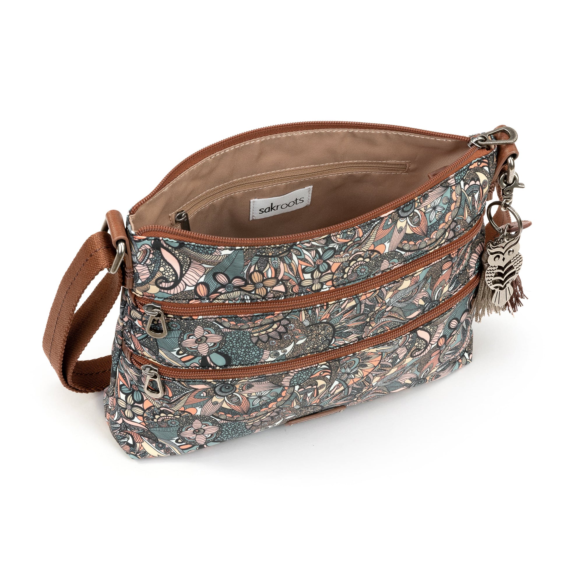 Sakroots Basic Crossbody EcoTwill - |Sienna Spirit Desert|