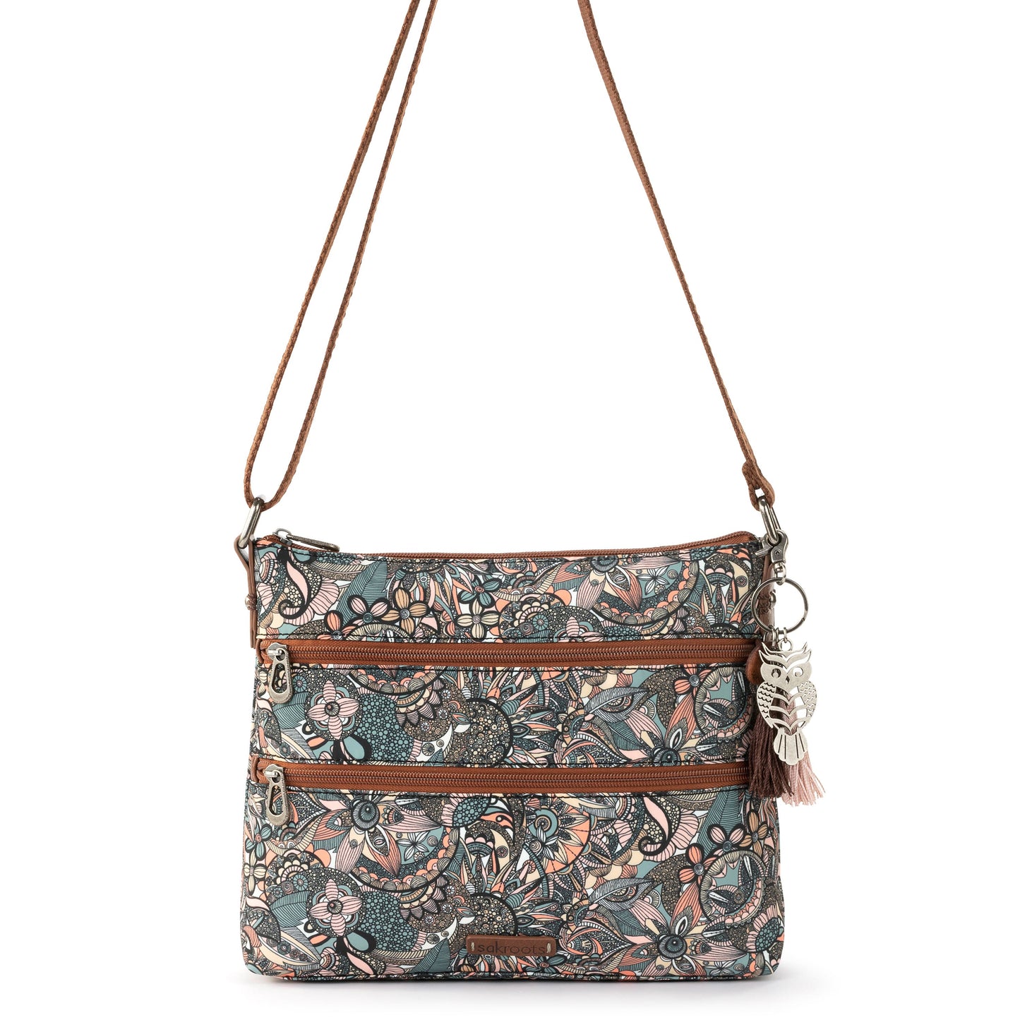 Sakroots Basic Crossbody EcoTwill - |Sienna Spirit Desert|