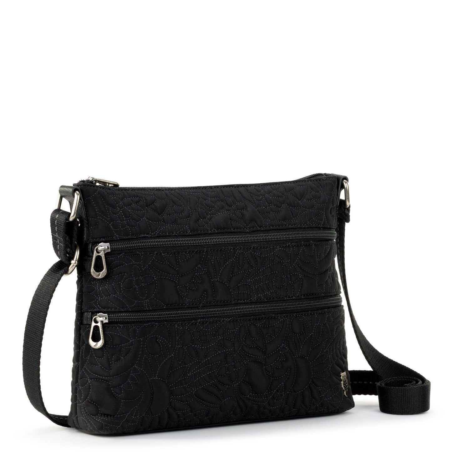 Sakroots Basic Crossbody EcoTwill - |Black Spirit Desert Quilted|