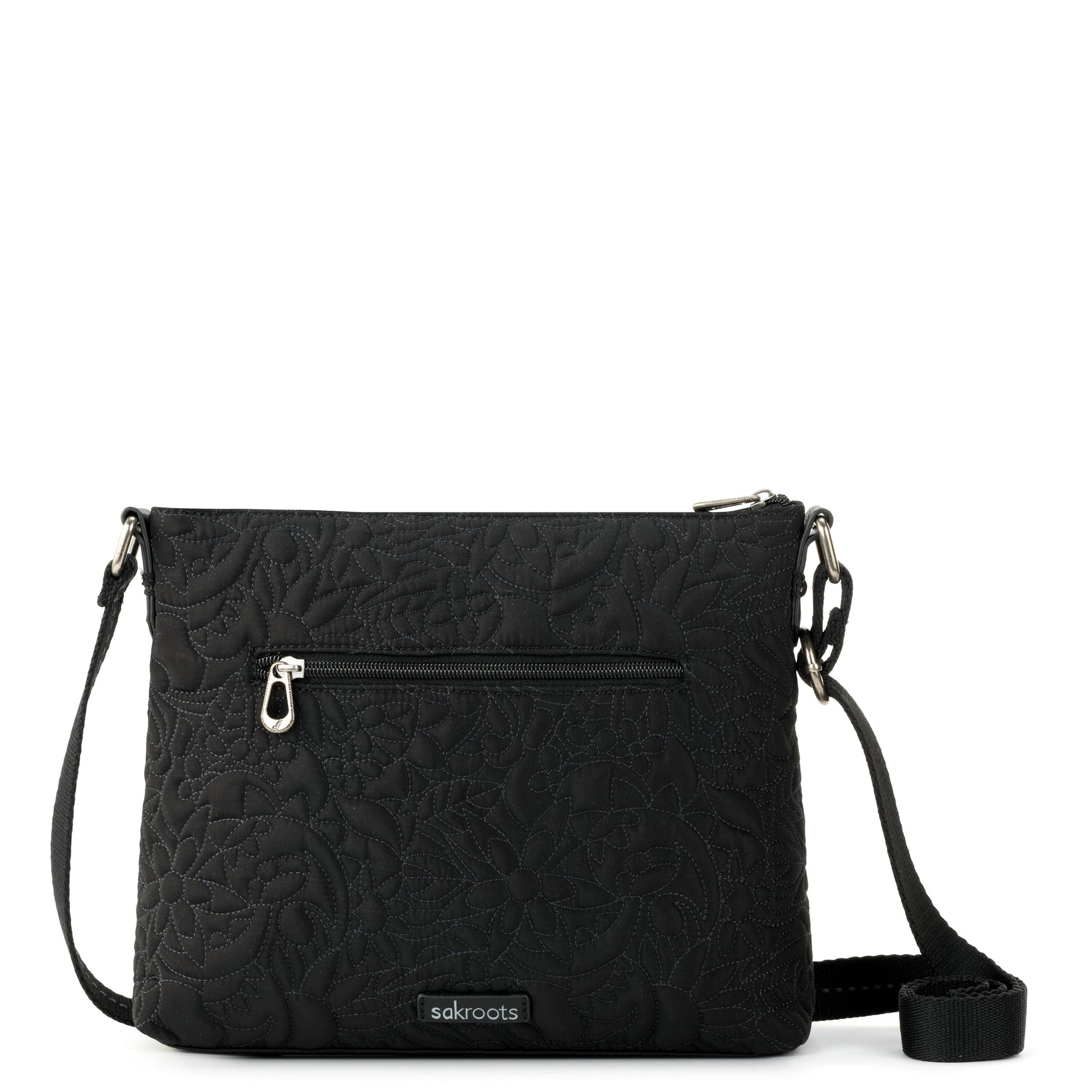 Sakroots Basic Crossbody EcoTwill - |Black Spirit Desert Quilted|