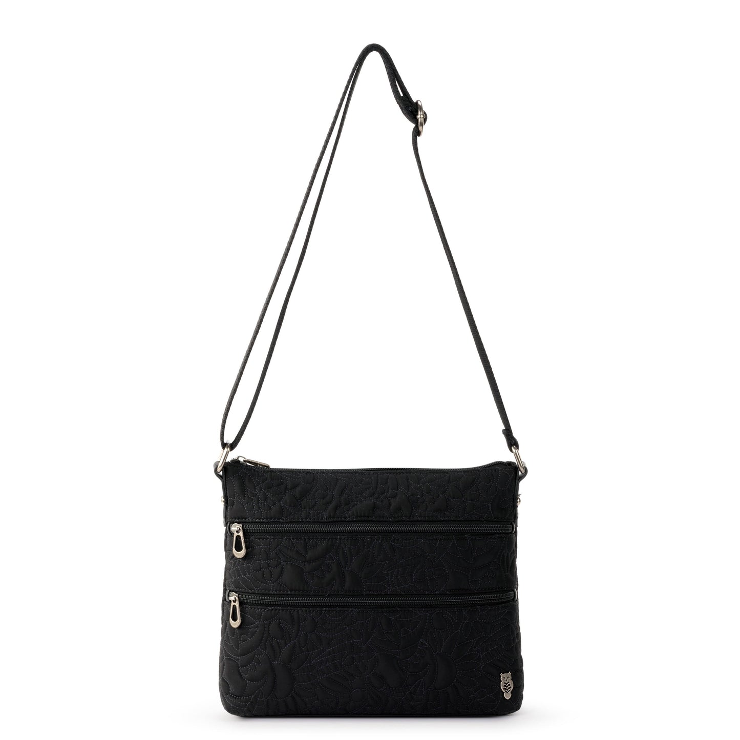 Sakroots Basic Crossbody EcoTwill - |Black Spirit Desert Quilted|