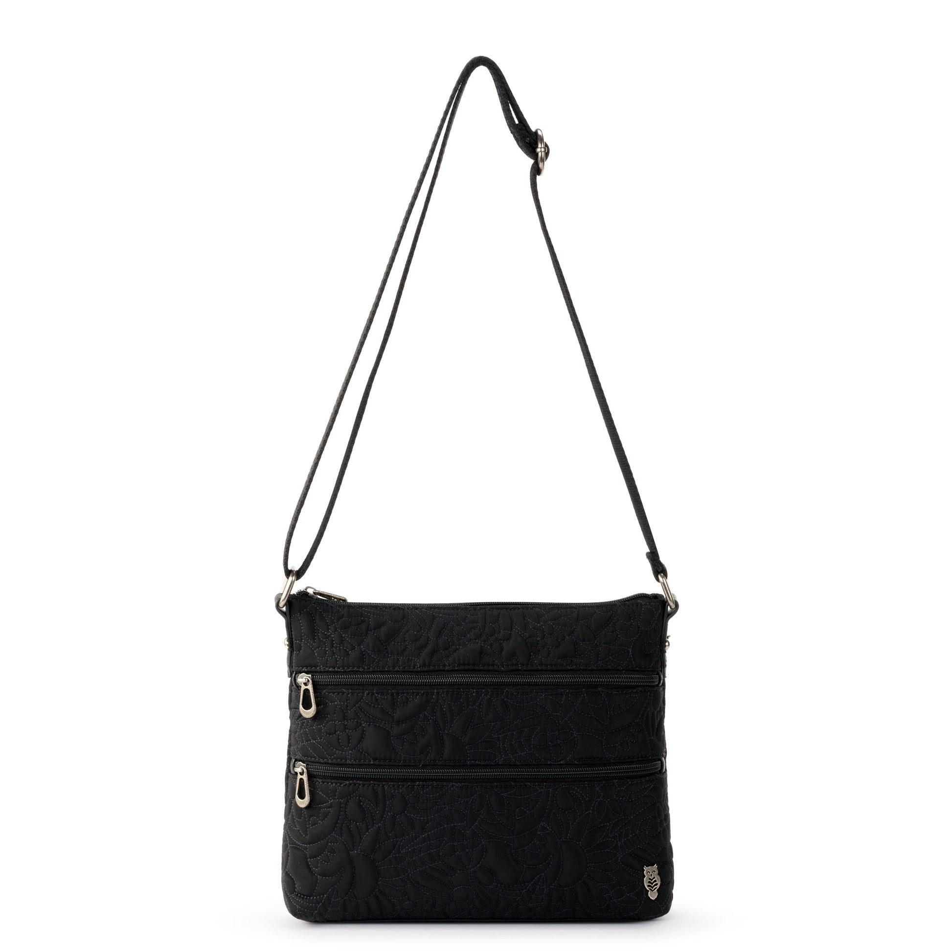Sakroots Basic Crossbody EcoTwill - |Black Spirit Desert Quilted|