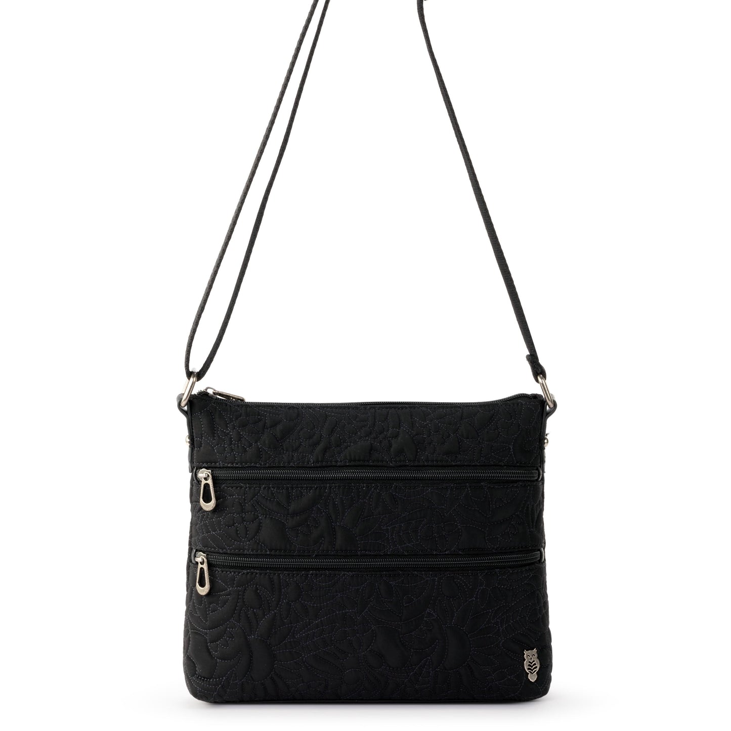 Sakroots Basic Crossbody EcoTwill - |Black Spirit Desert Quilted|