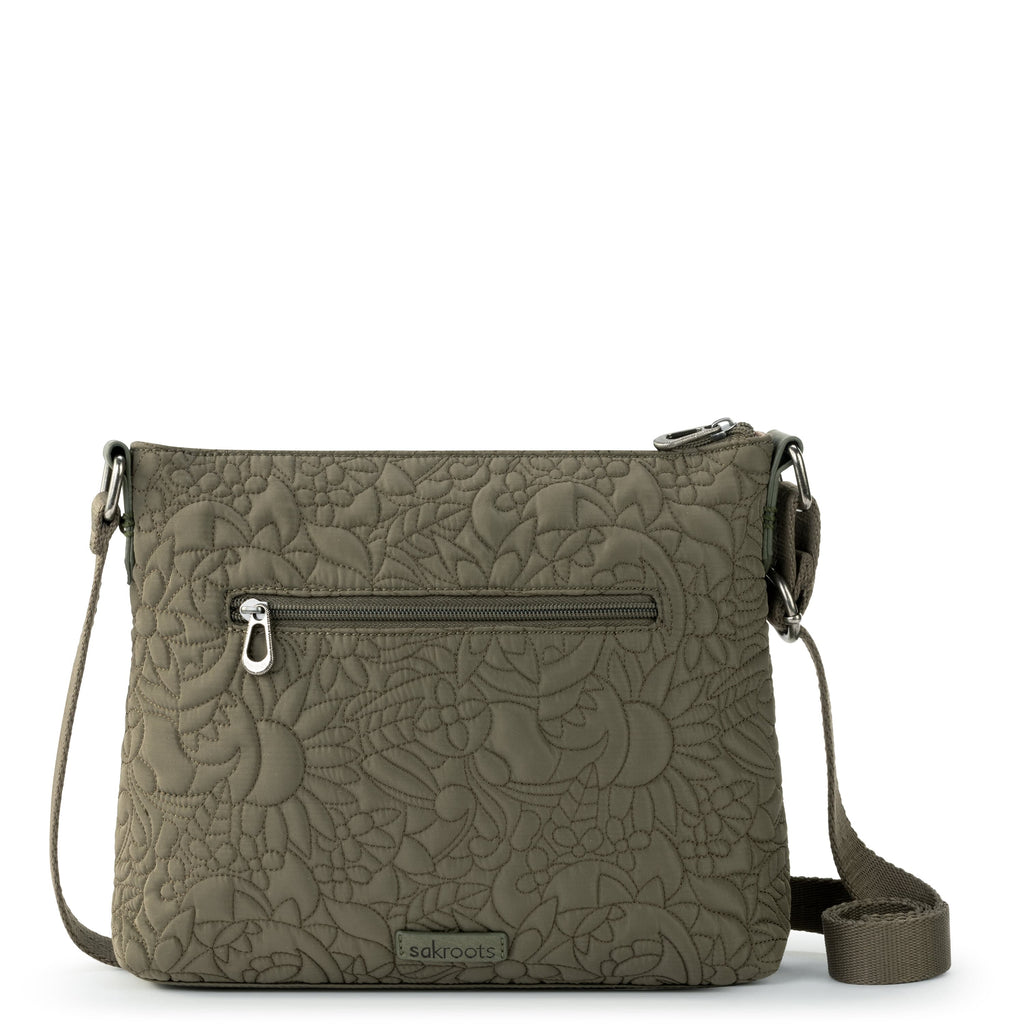 Sakroots Basic Crossbody - EcoTwill - Olive Spirit Desert Quilted