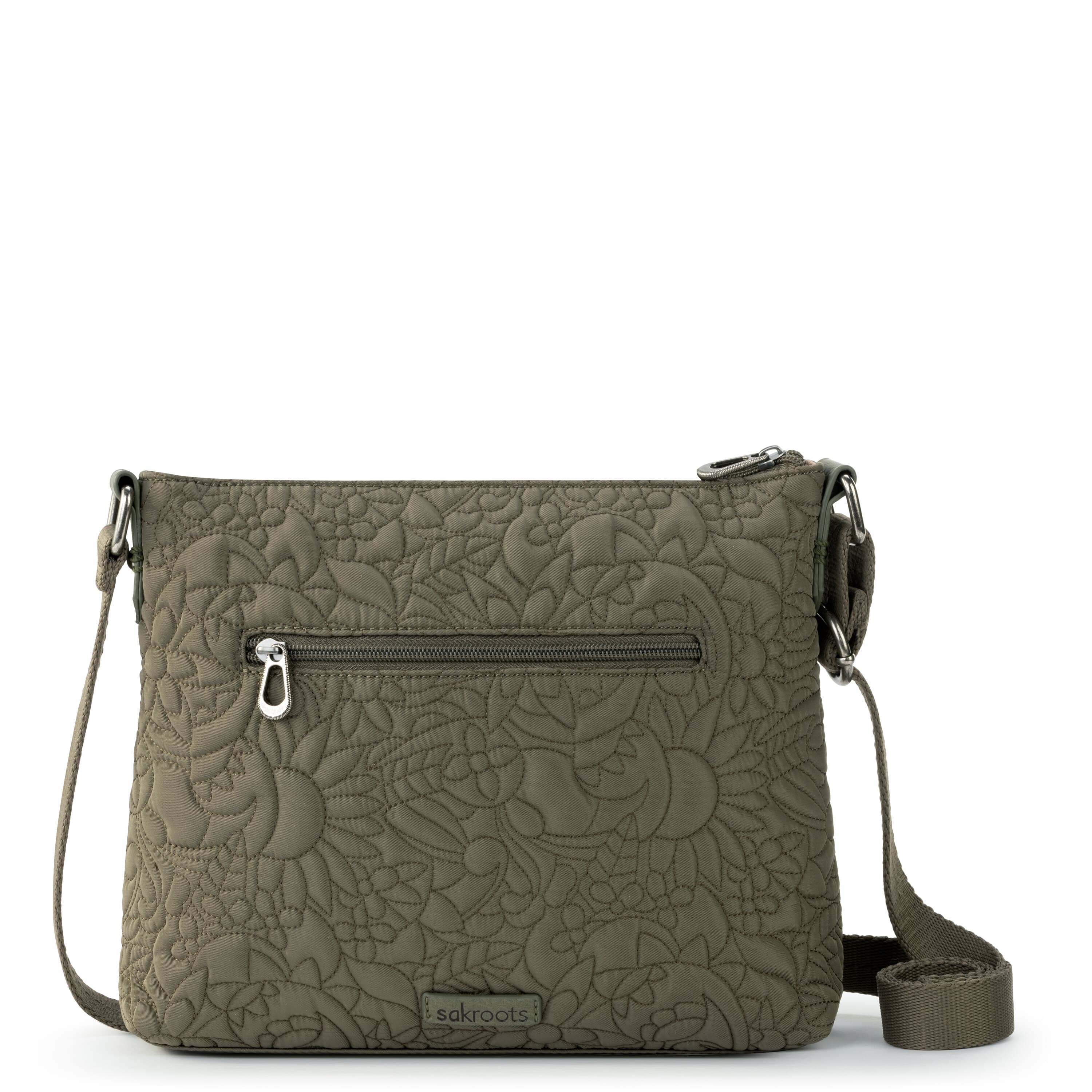 Sakroots Basic Crossbody - EcoTwill - Olive Spirit Desert Quilted