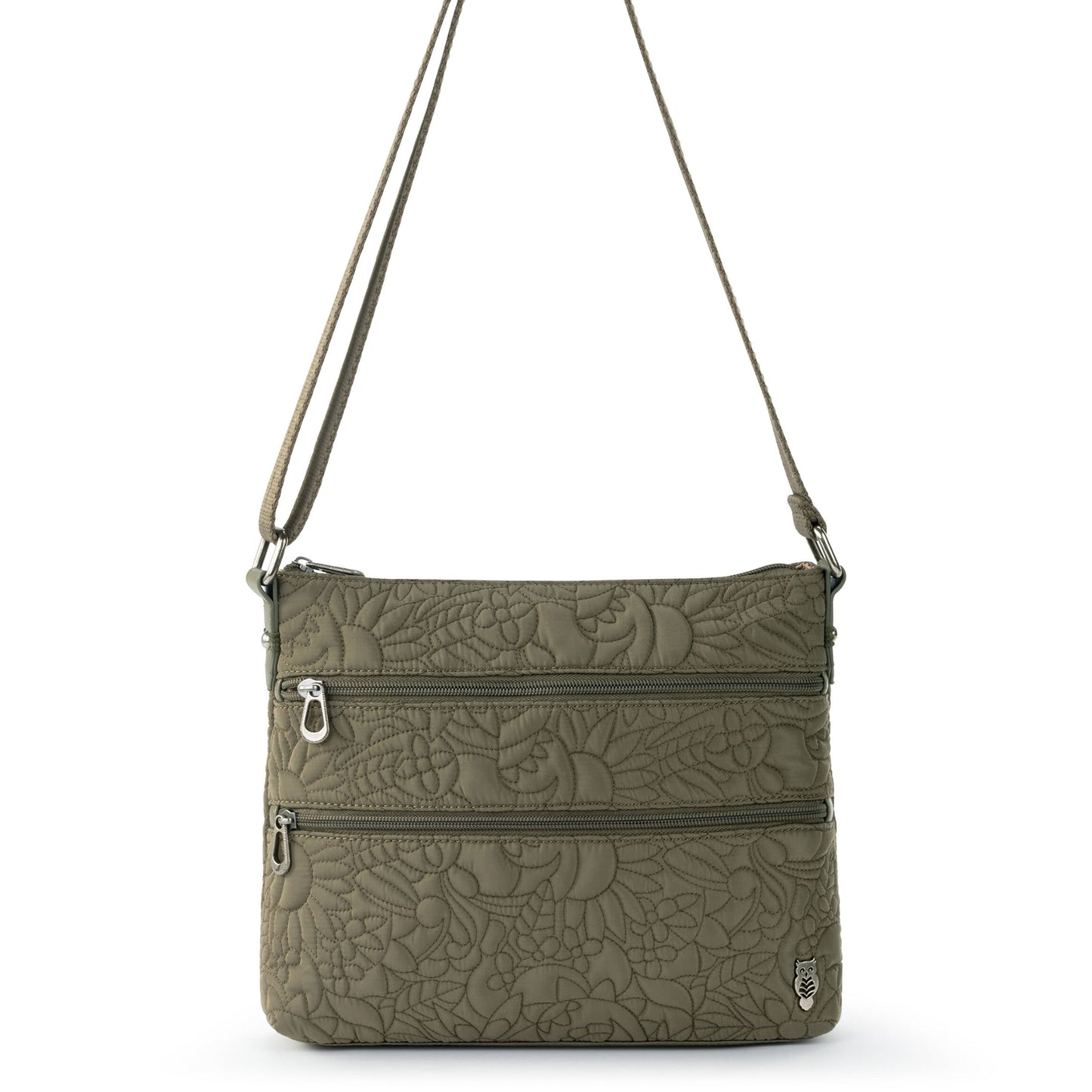 Sakroots Basic Crossbody EcoTwill - |Olive Spirit Desert Quilted|