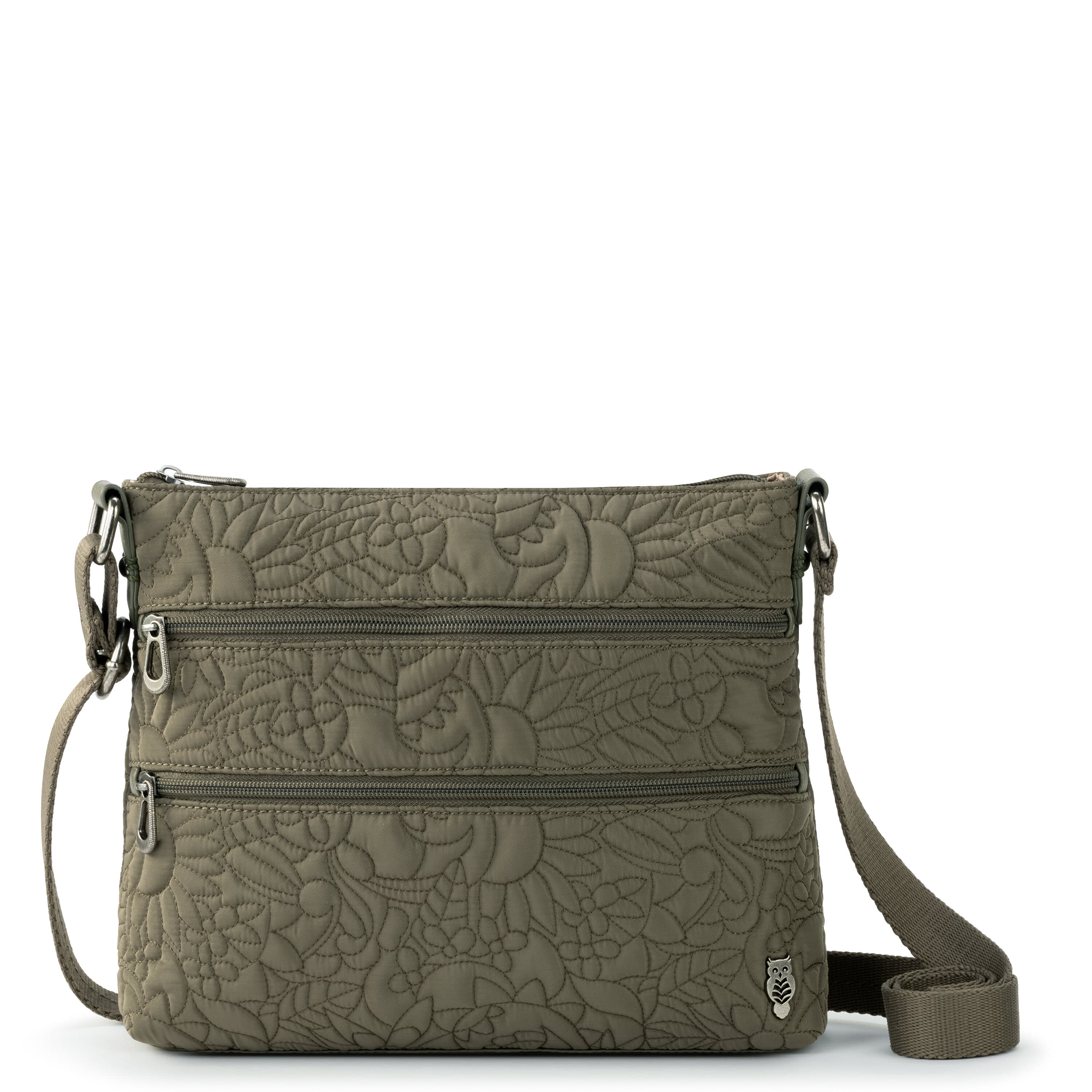Sakroots Basic Crossbody - EcoTwill - Olive Spirit Desert Quilted
