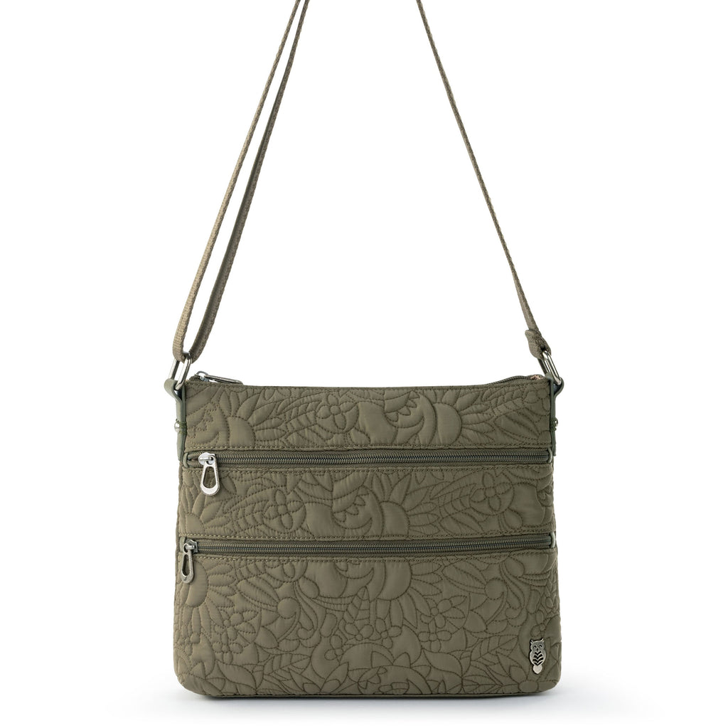 Sakroots Basic Crossbody - EcoTwill - Olive Spirit Desert Quilted