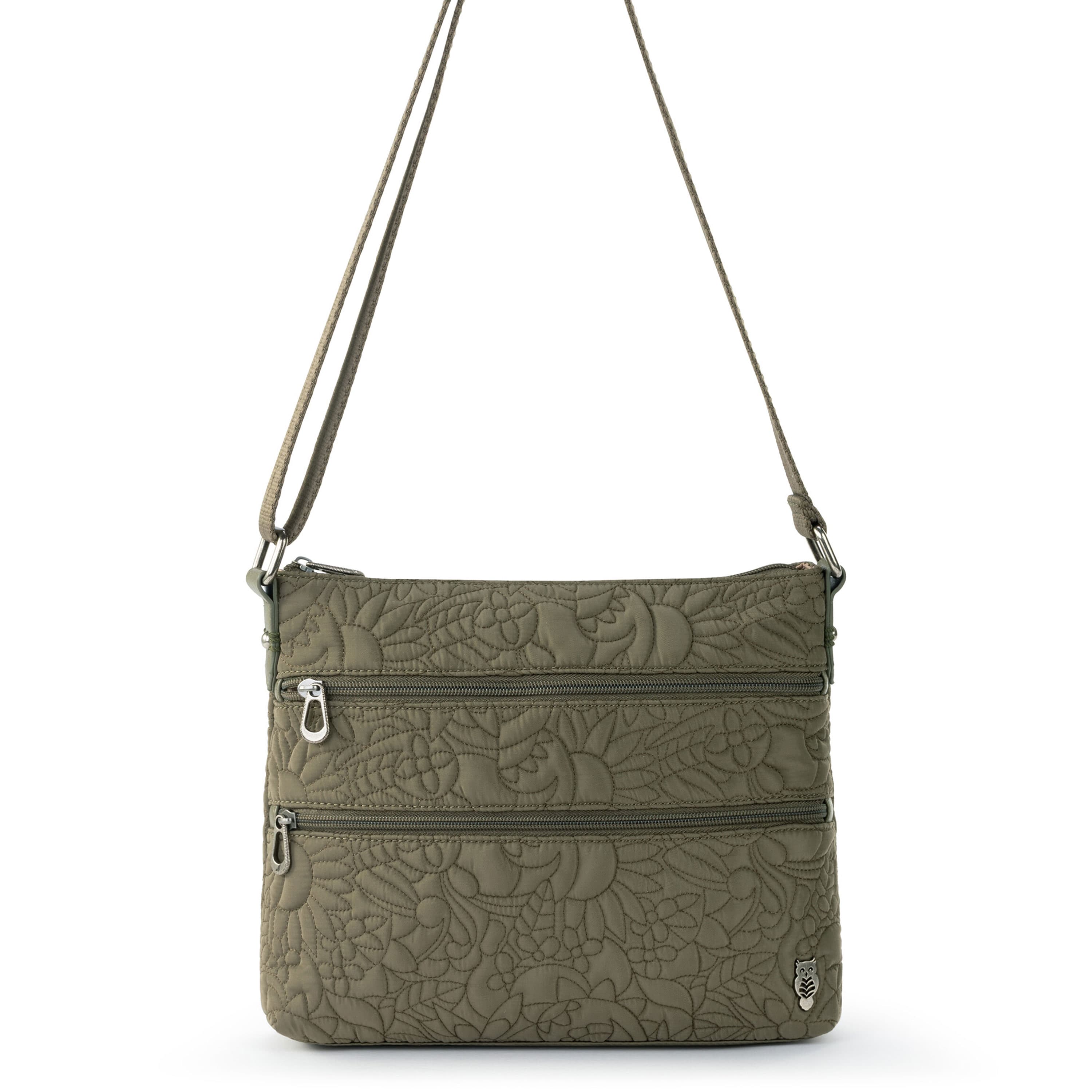 Sakroots Basic Crossbody - EcoTwill - Olive Spirit Desert Quilted