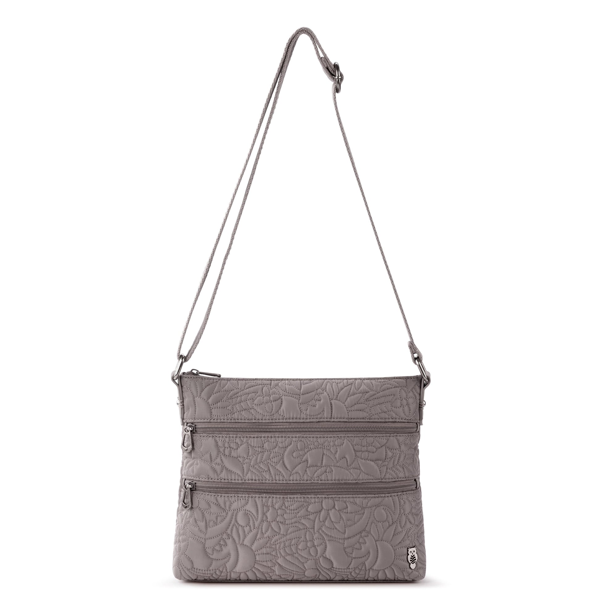 Sakroots Basic Crossbody EcoTwill - |Light Mushroom Spirit Desert Quilted|