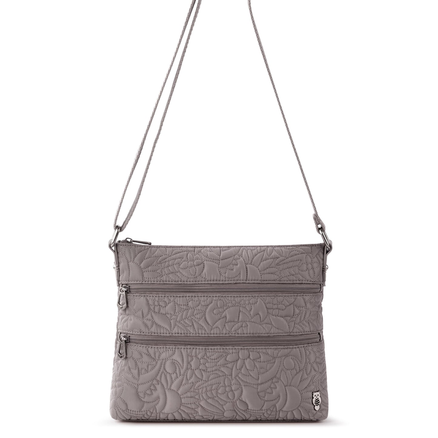 Sakroots Basic Crossbody EcoTwill - |Light Mushroom Spirit Desert Quilted|