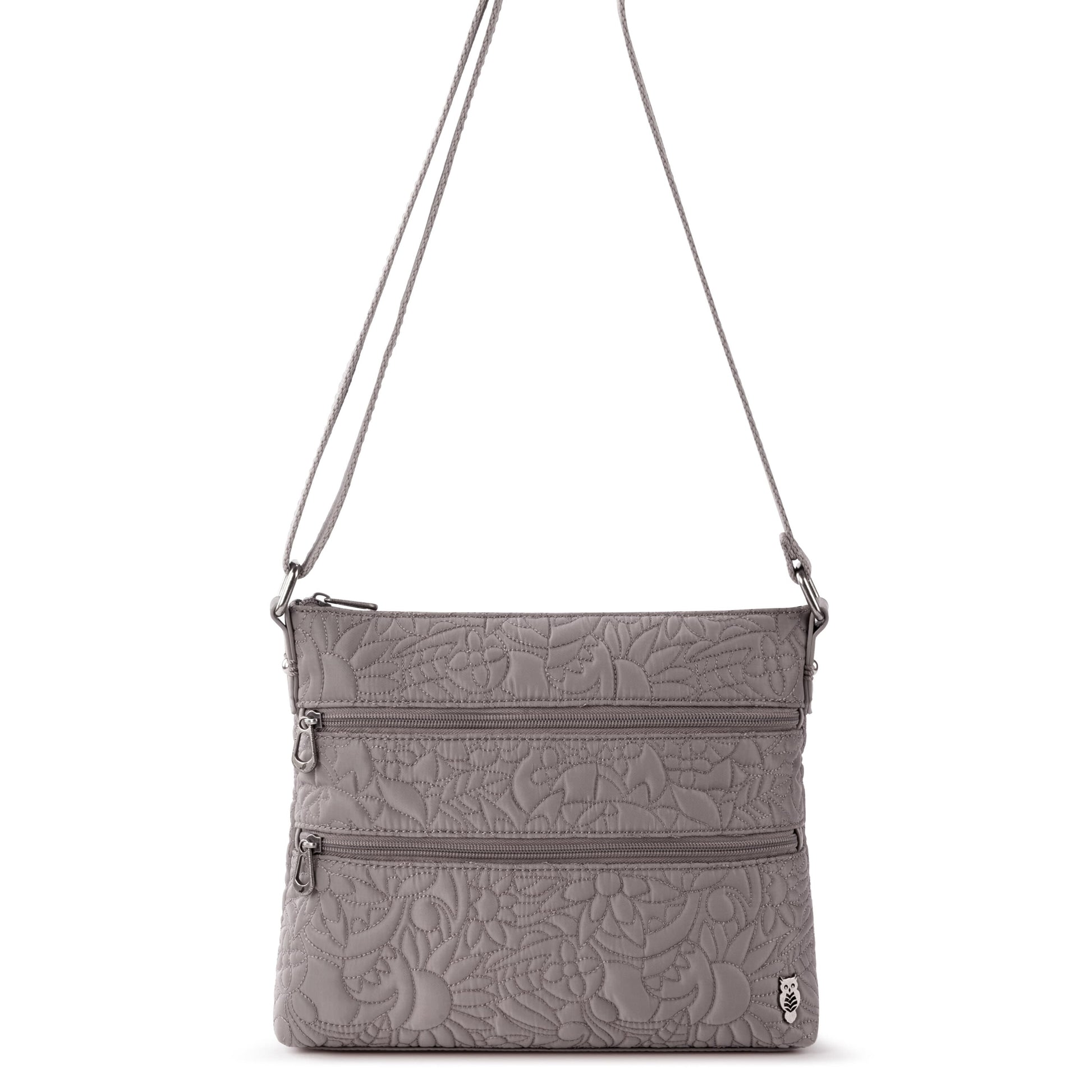 Sakroots Basic Crossbody EcoTwill - |Light Mushroom Spirit Desert Quilted|
