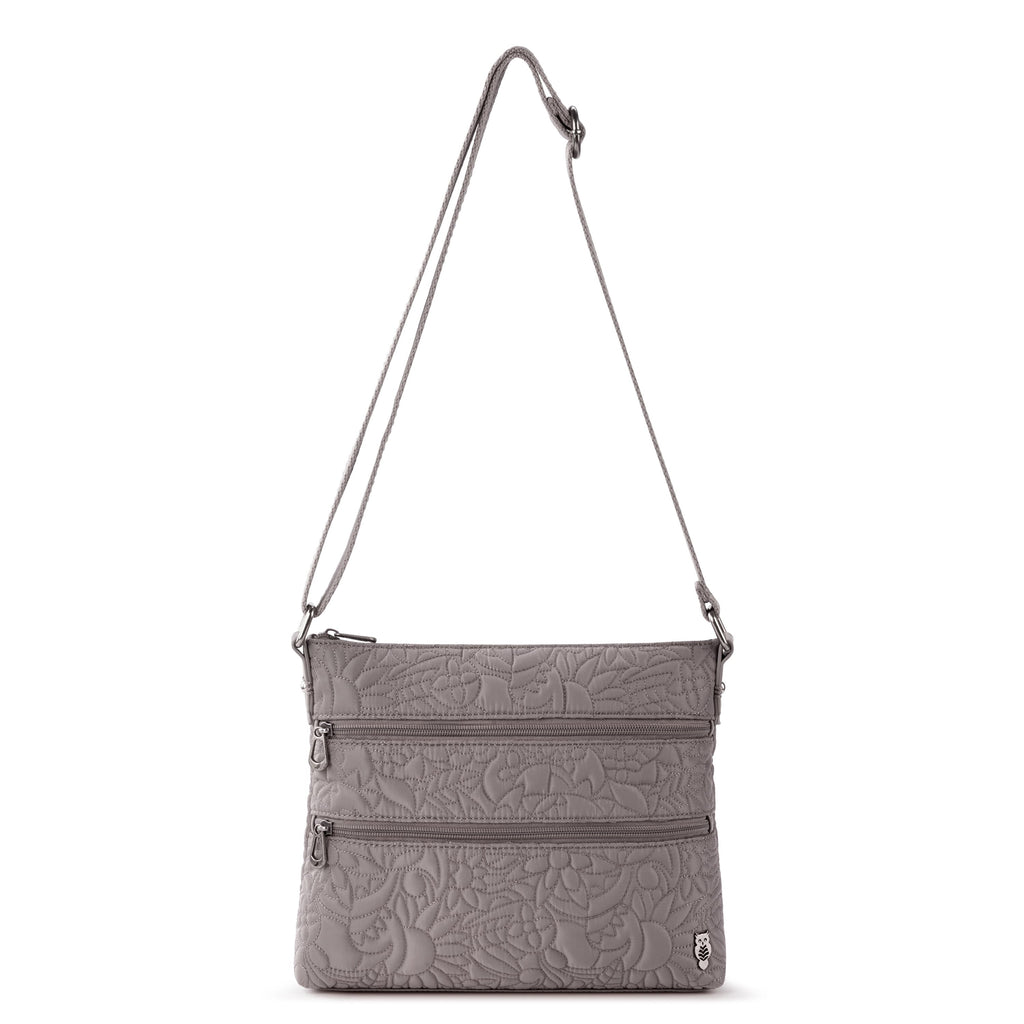 Sakroots Basic Crossbody - EcoTwill - Light Mushroom Spirit Desert Quilted