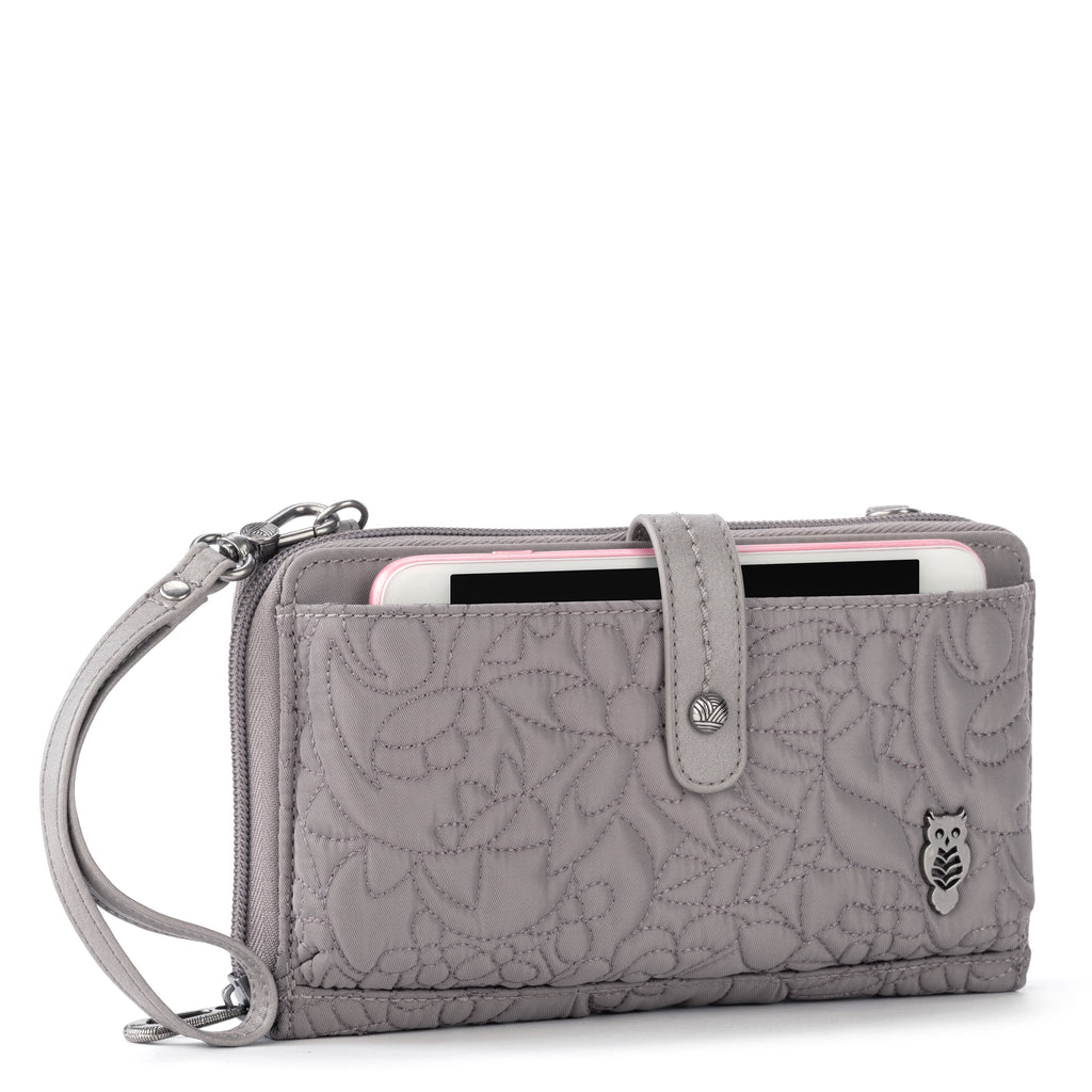 Sakroots Smartphone Wallet - EcoTwill - Light Mushroom Spirit Desert Quilted