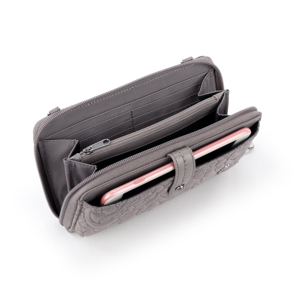 Sakroots Smartphone Wallet - EcoTwill - Light Mushroom Spirit Desert Quilted