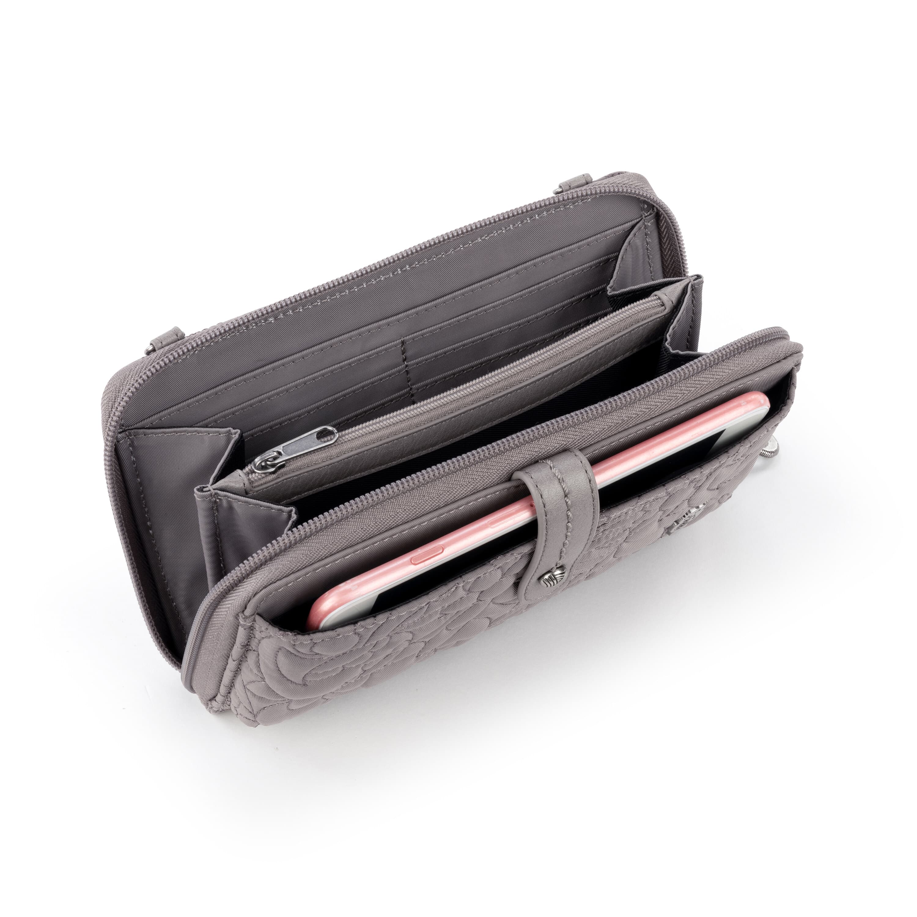 Sakroots Smartphone Wallet - EcoTwill - Light Mushroom Spirit Desert Quilted
