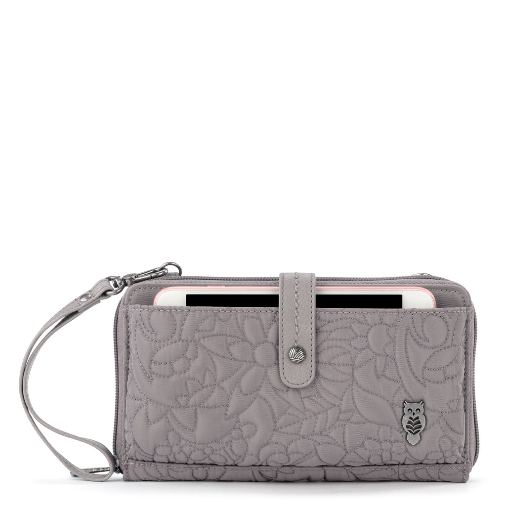 Sakroots Smartphone Wallet - EcoTwill - Light Mushroom Spirit Desert Quilted