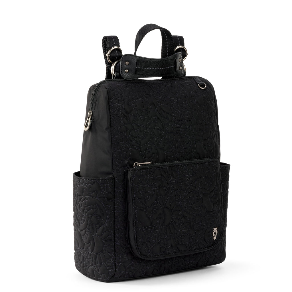 Sakroots Loyola Backpack - EcoTwill - Black Spirit Desert Quilted