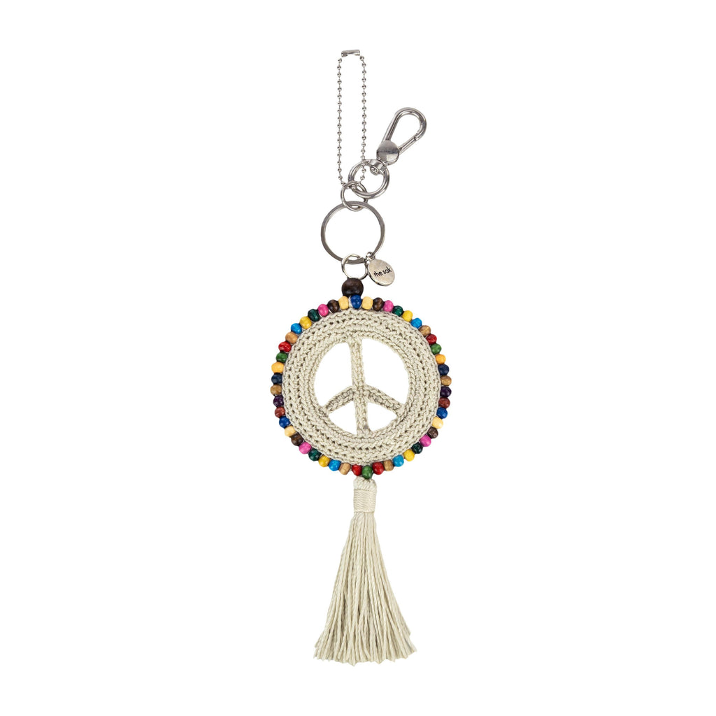 The Sak Yarnicharmz Dangle - Hand Crochet - Natural Peace