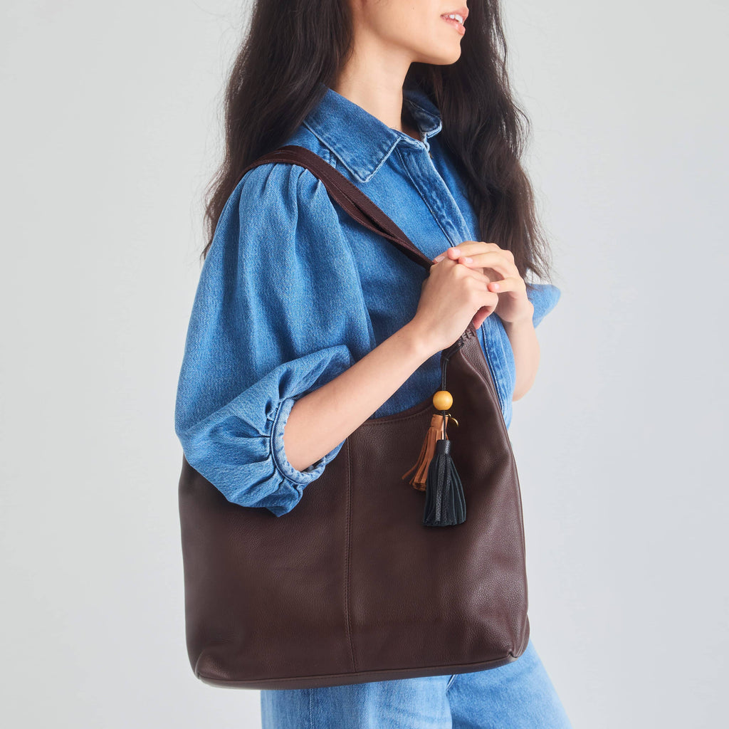 The Sak Huntley Hobo - Leather - Mahogany