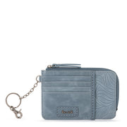 Iris Card Wallet - Leather - Maritime Wave Embossed