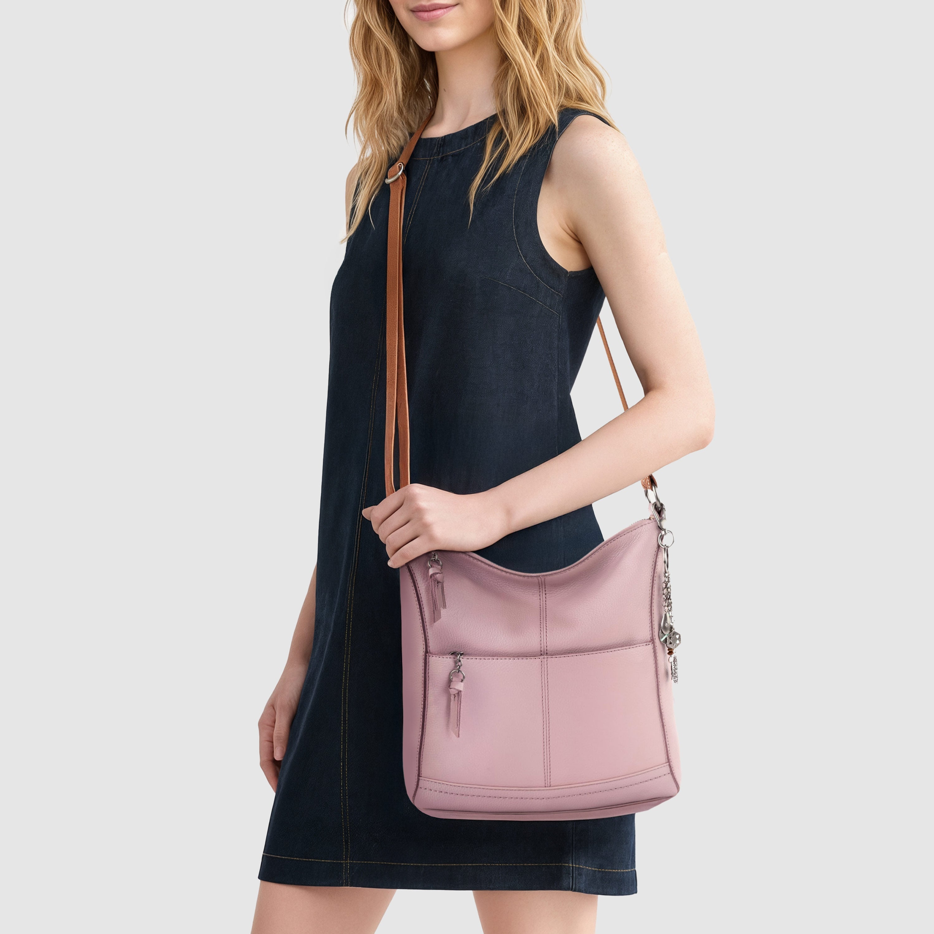 The Sak Lucia Crossbody - Leather - Rosewood