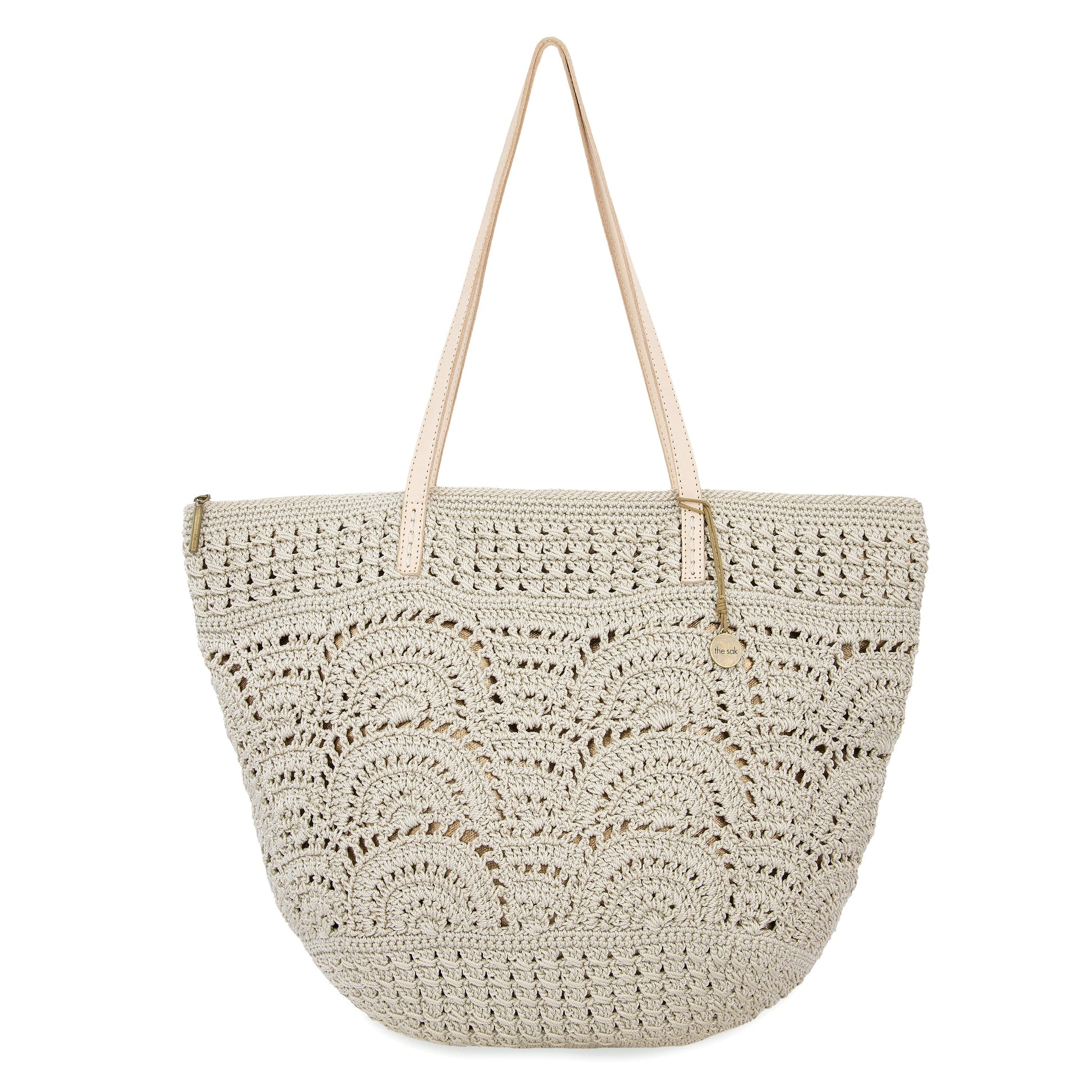The Sak Faye Large Tote Crochet - |Natural Fan|