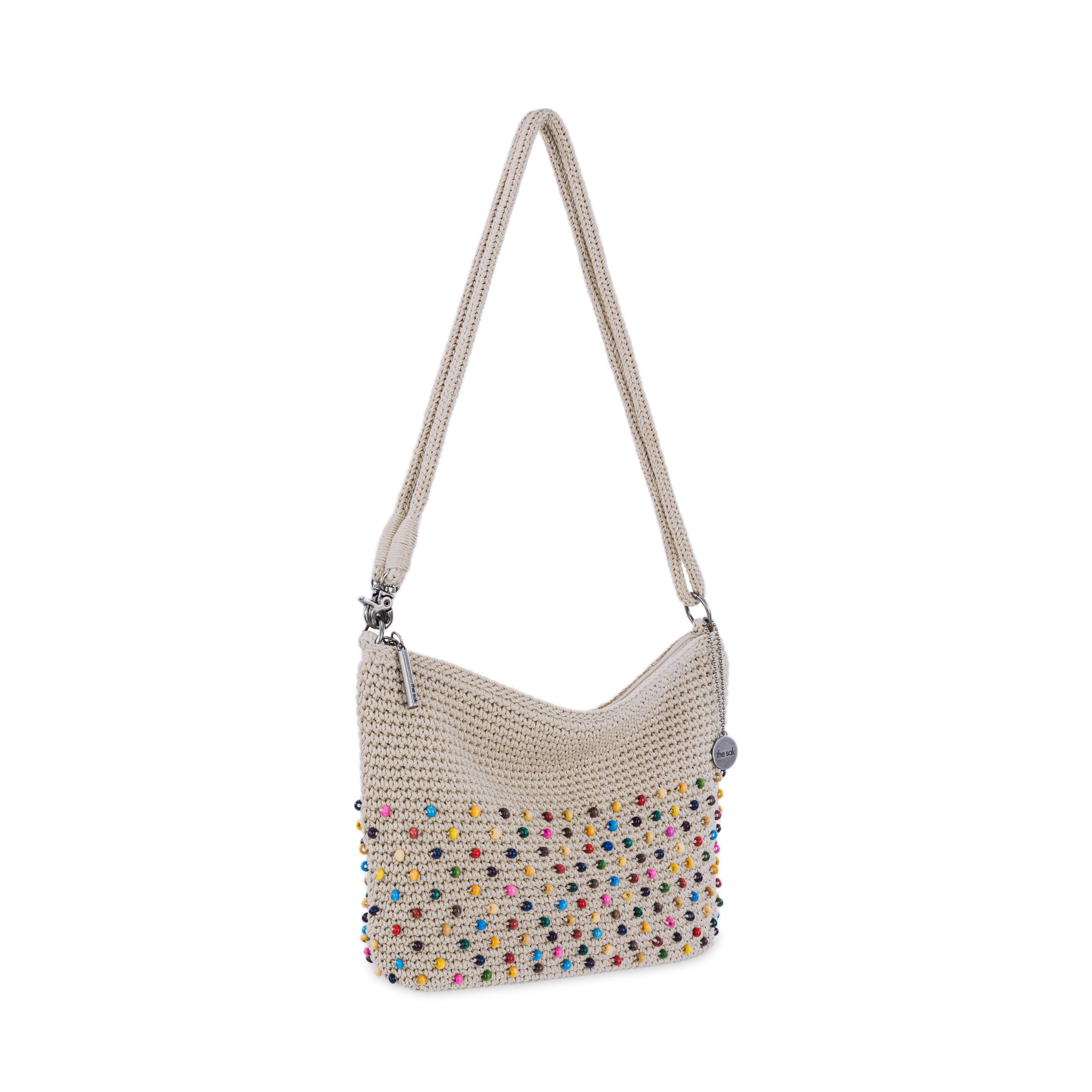 The Sak Lumi Crossbody - Hand Crochet - Ecru Multi Beads