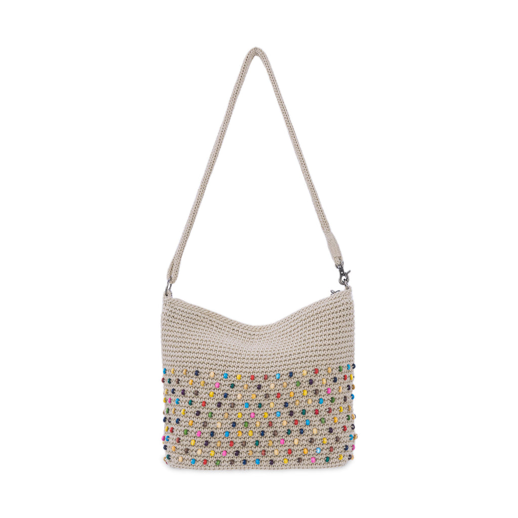 The Sak Lumi Crossbody - Hand Crochet - Ecru Multi Beads
