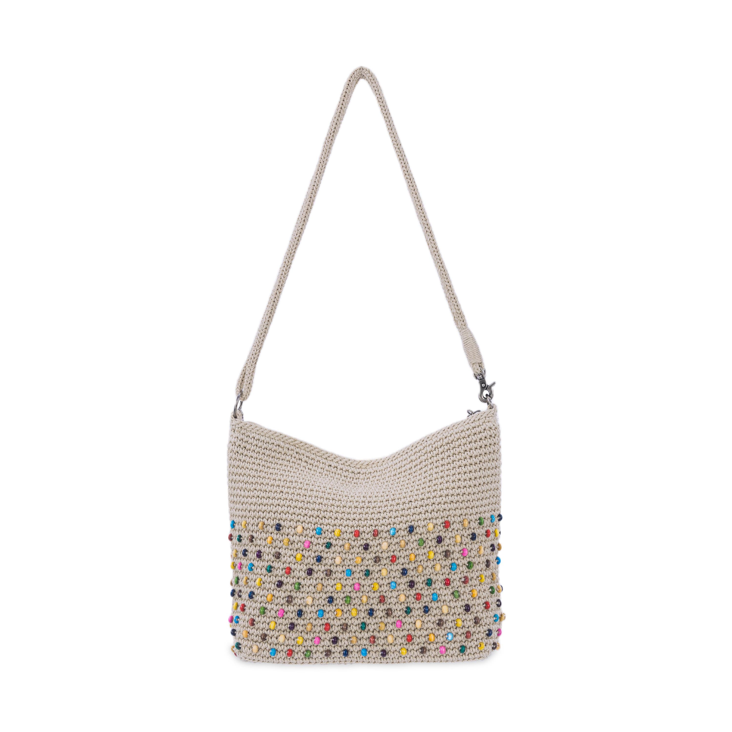 The Sak Lumi Crossbody - Hand Crochet - Ecru Multi Beads