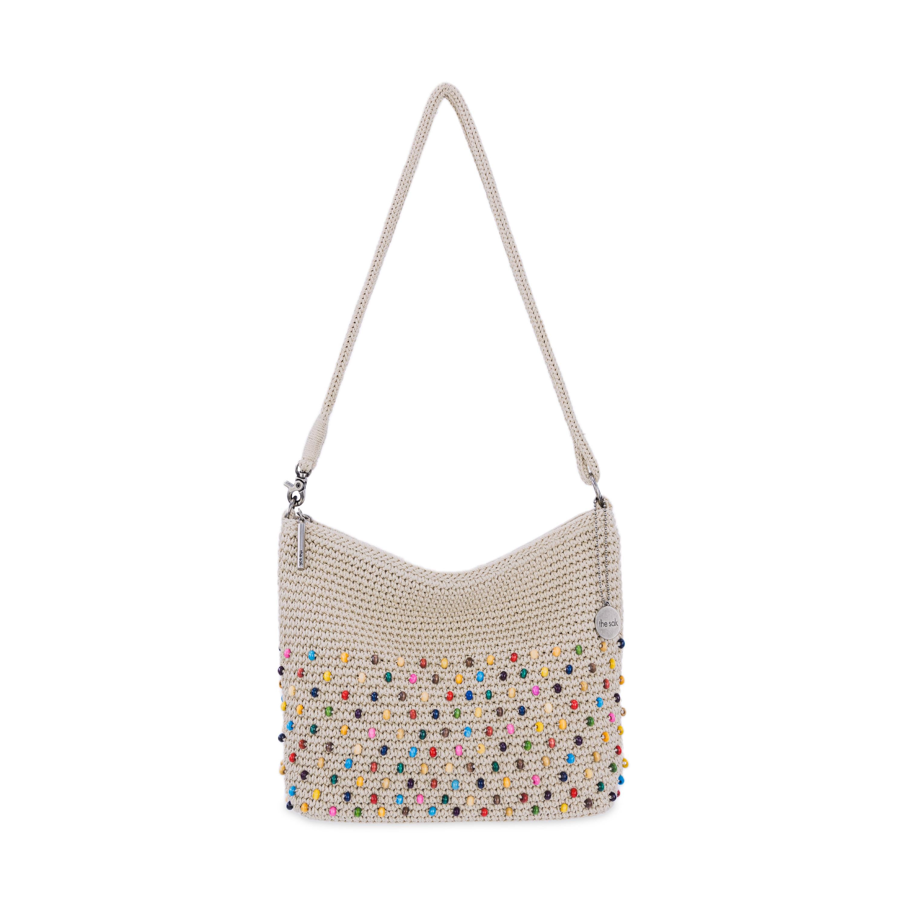 The Sak Lumi Crossbody - Hand Crochet - Ecru Multi Beads