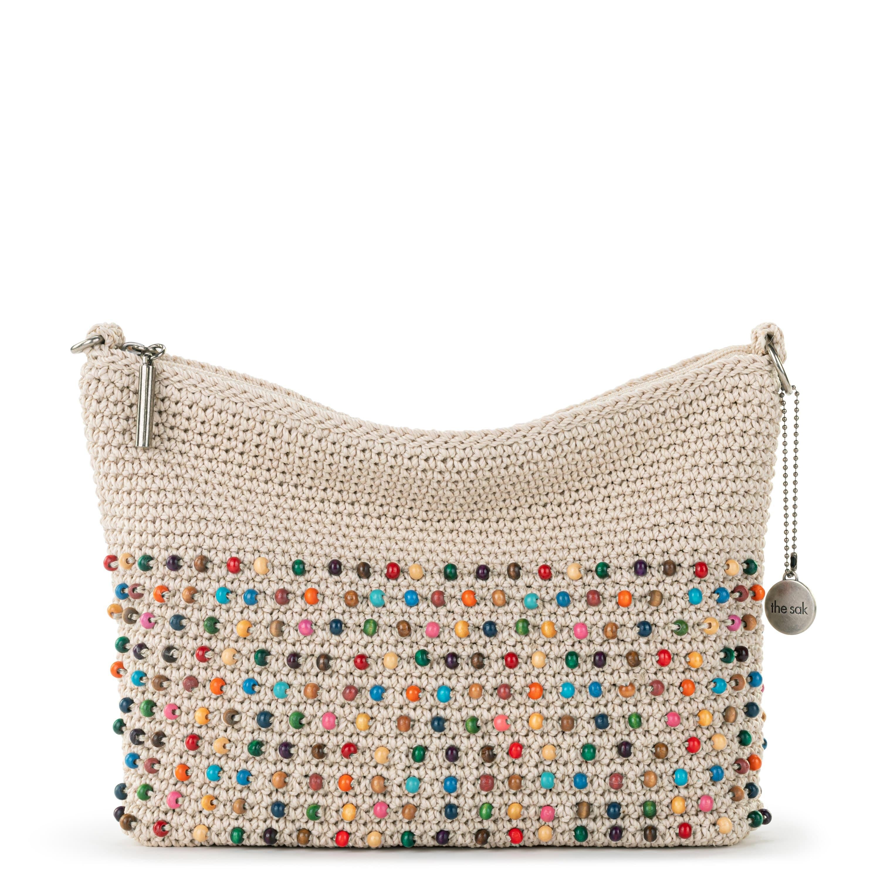 The Sak Lumi Crossbody - Hand Crochet - Ecru Multi Beads