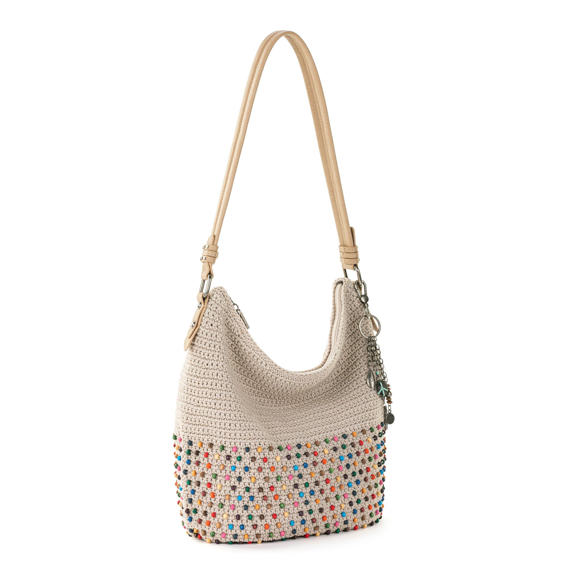 The Sak Sequoia Hobo Crochet - |Ecru Multi Beads|