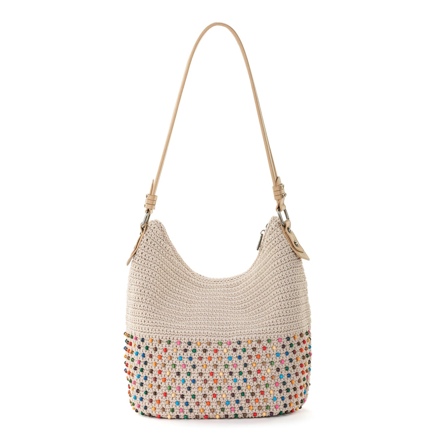 The Sak Sequoia Hobo Crochet - |Ecru Multi Beads|