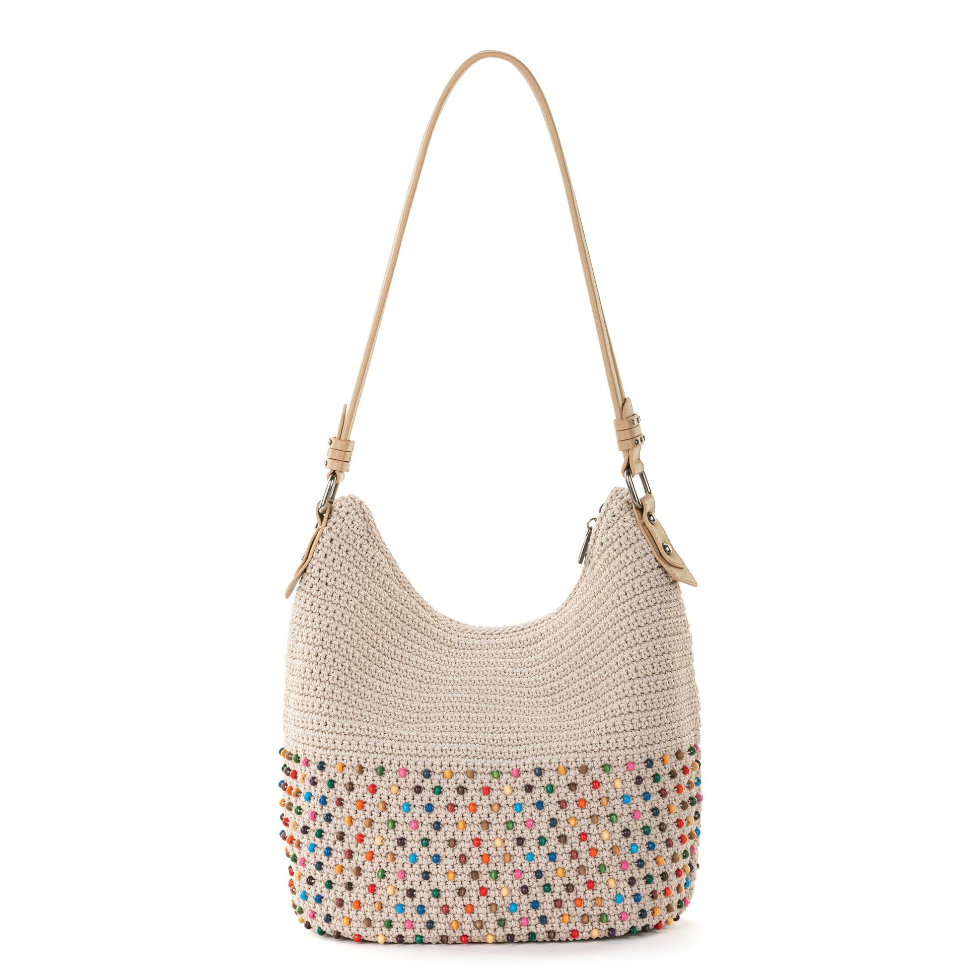 The Sak Sequoia Hobo Crochet - |Ecru Multi Beads|