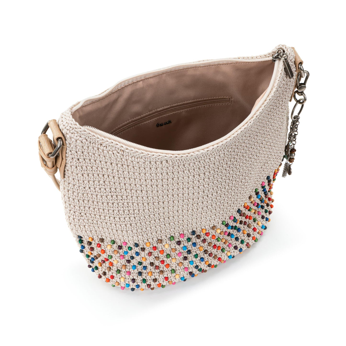 The Sak Sequoia Hobo Crochet - |Ecru Multi Beads|