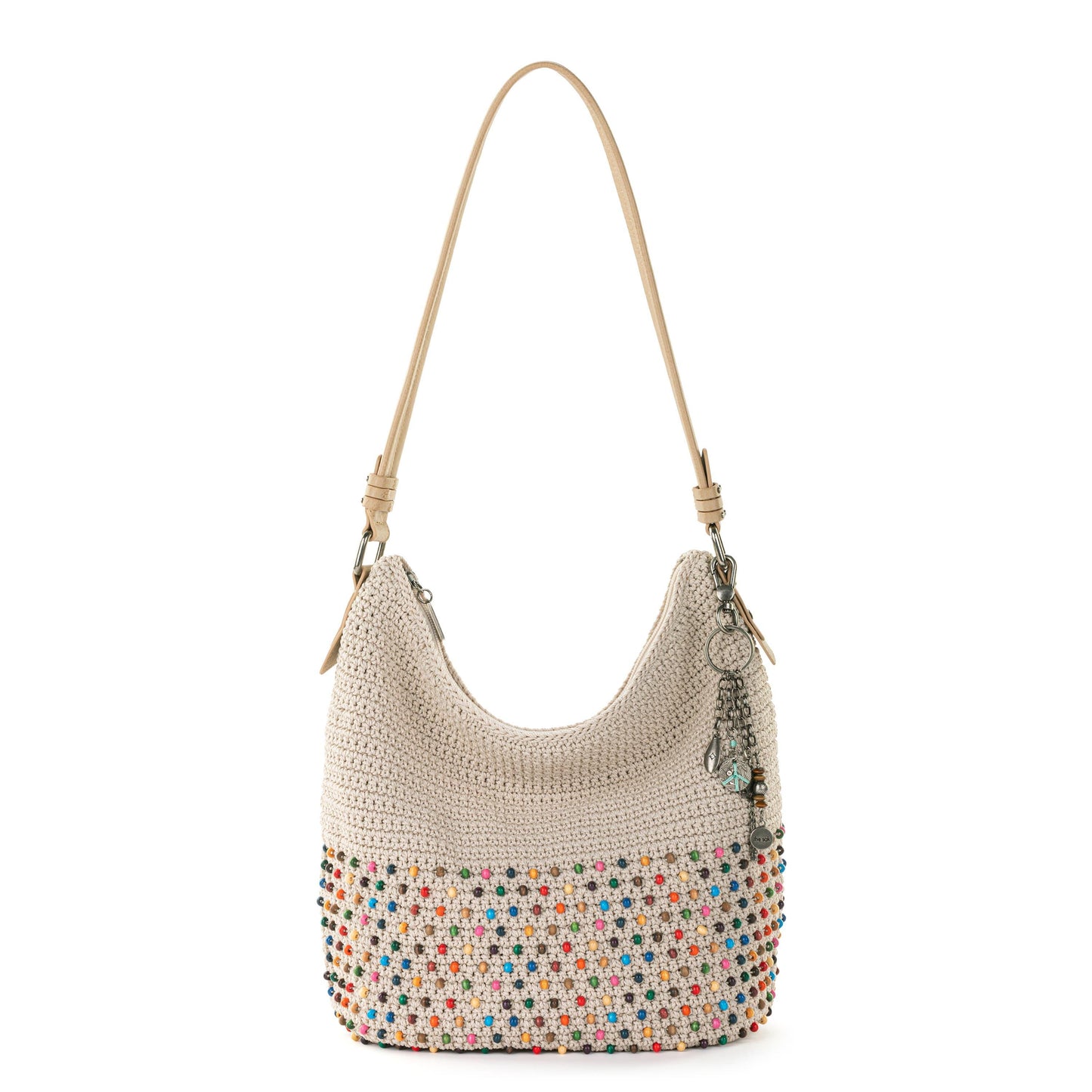 The Sak Sequoia Hobo Crochet - |Ecru Multi Beads|