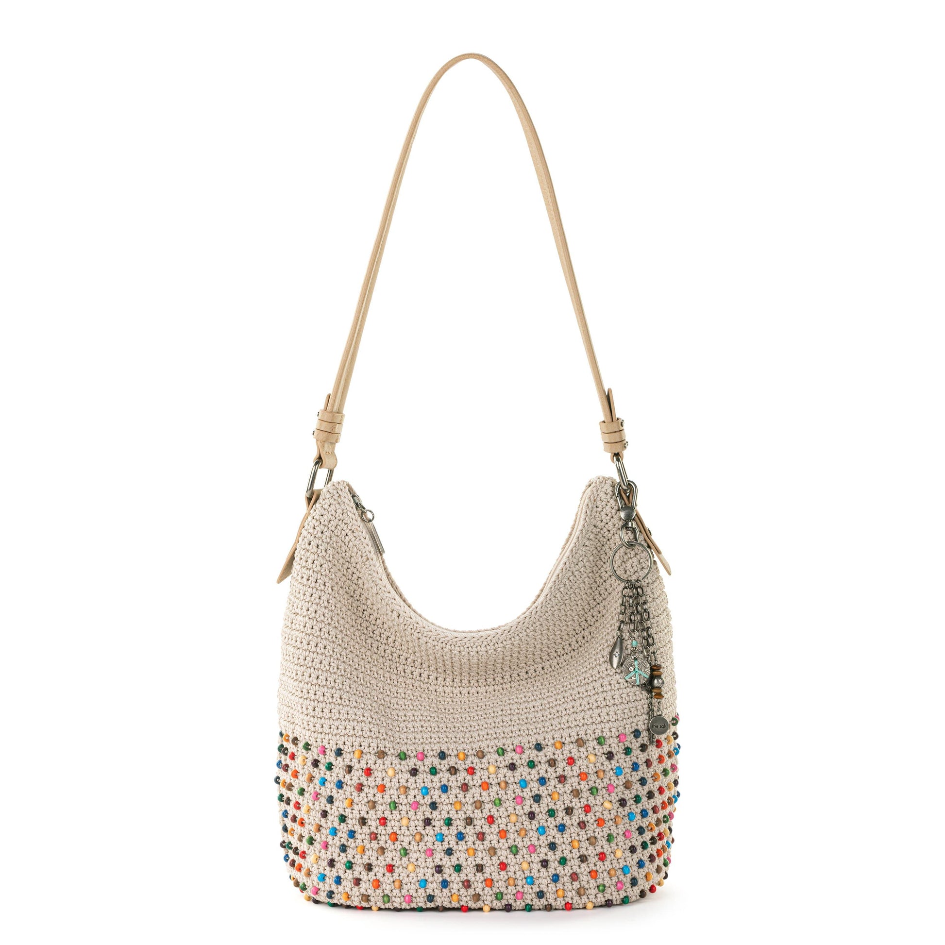 The Sak Sequoia Hobo Crochet - |Ecru Multi Beads|