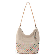 Sequoia Hobo - Hand Crochet - Ecru Multi Beads