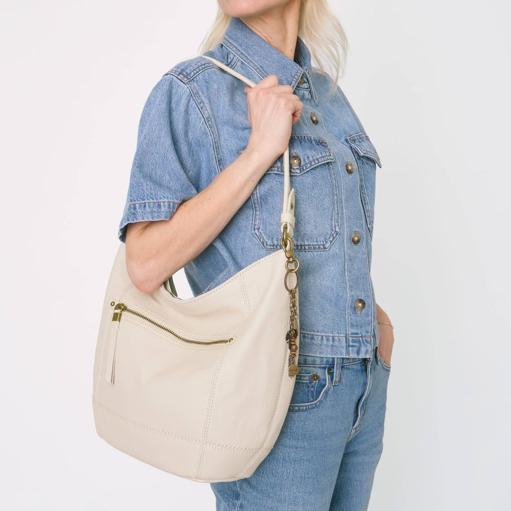 The Sak Sequoia Hobo - Leather - Stone