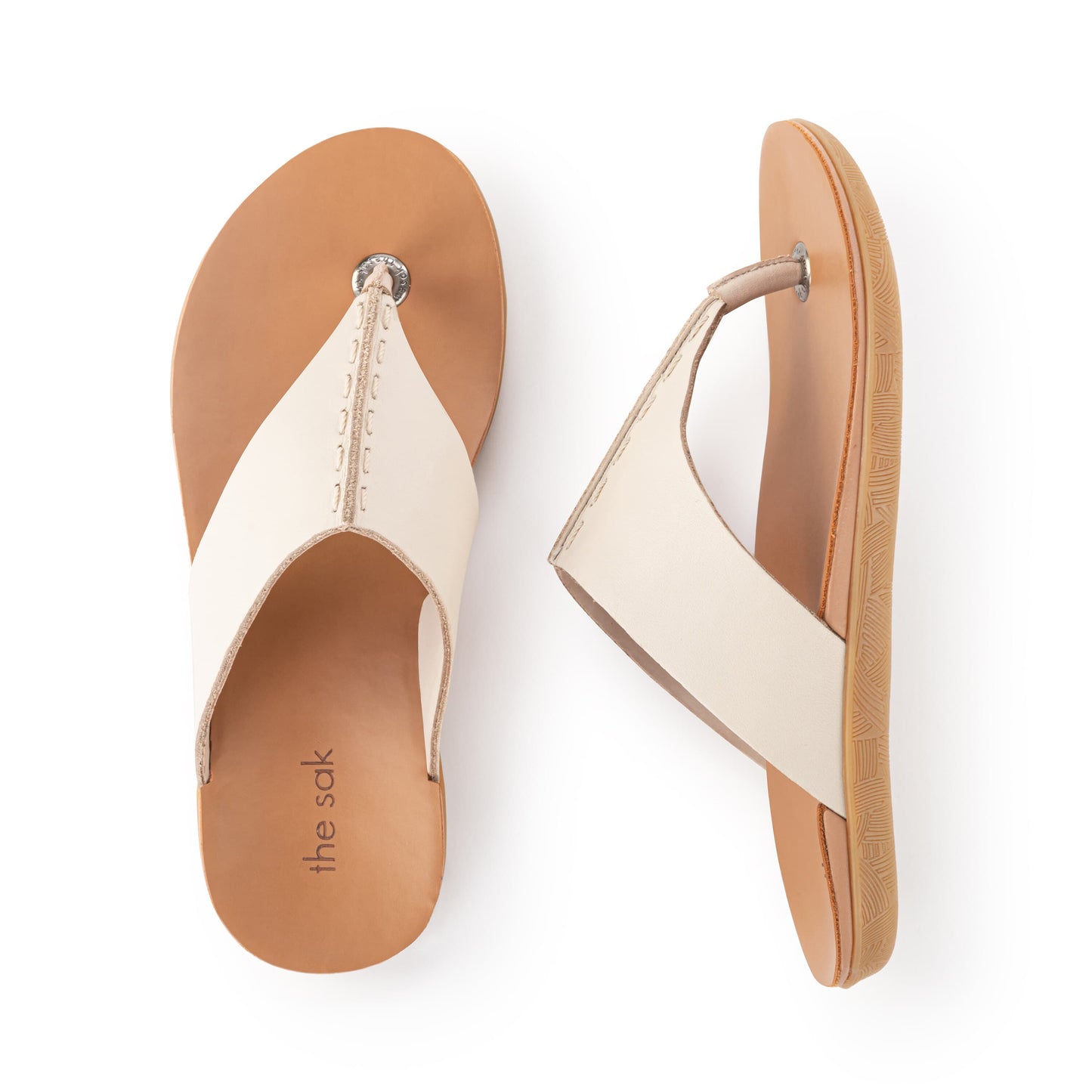 The Sak Los Feliz Sandals Leather - |Stone|