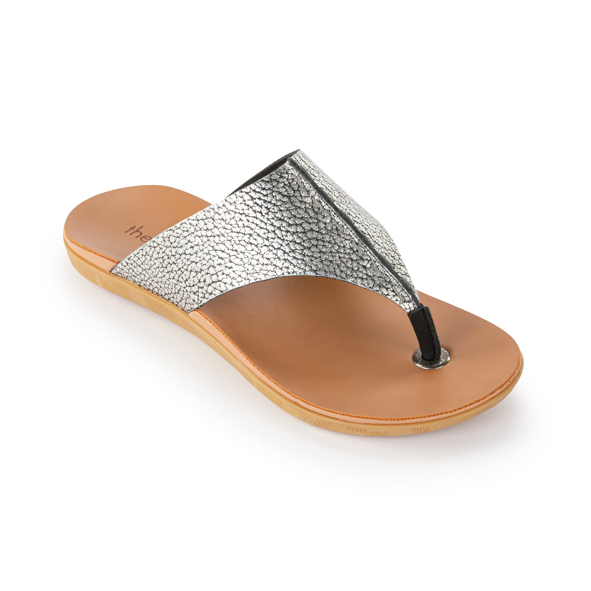 The Sak Los Feliz Sandals Leather - |Dark Silver|