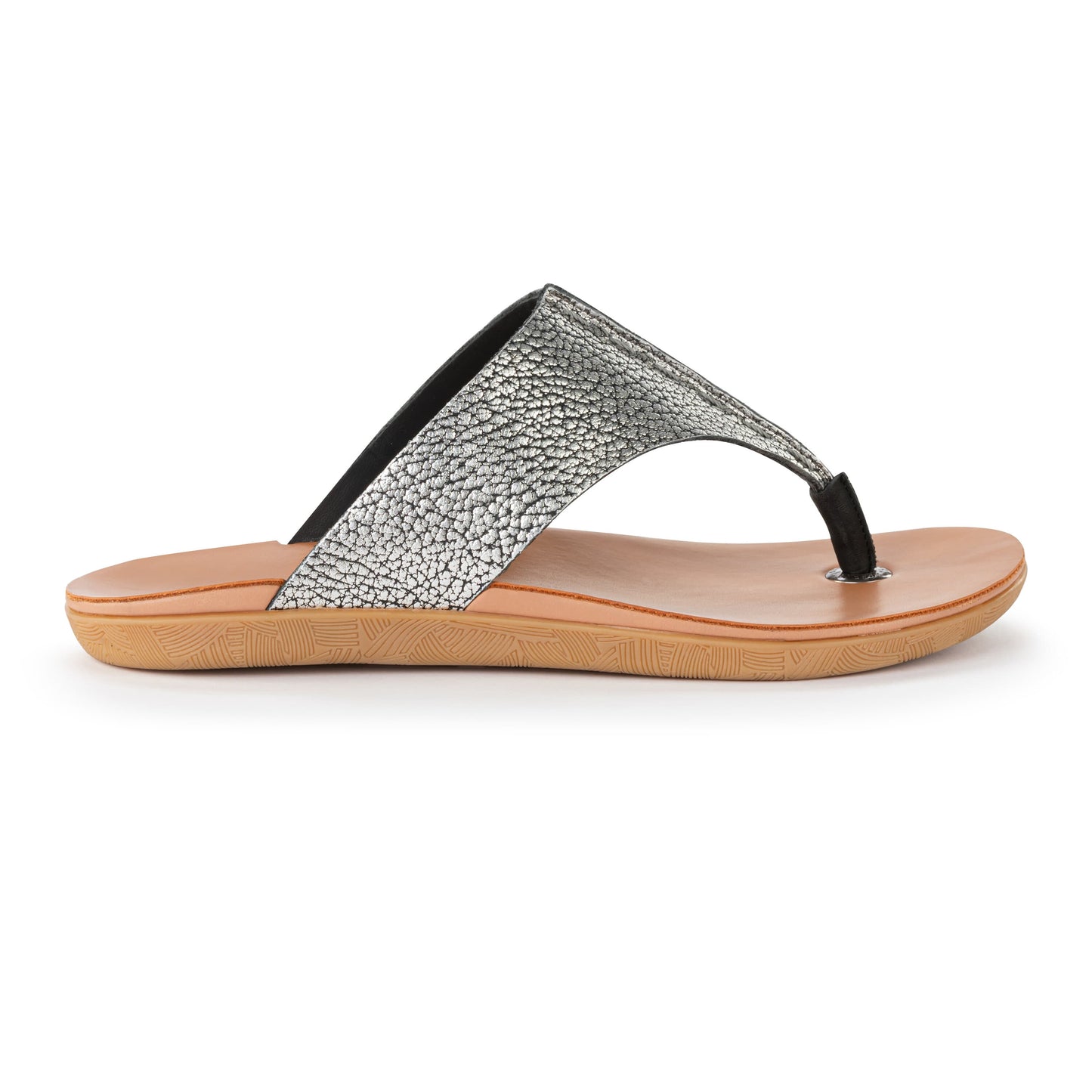 The Sak Los Feliz Sandals Leather - |Dark Silver|