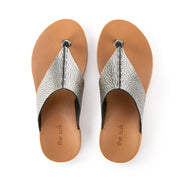 Los Feliz Sandal - Leather - Dark Silver