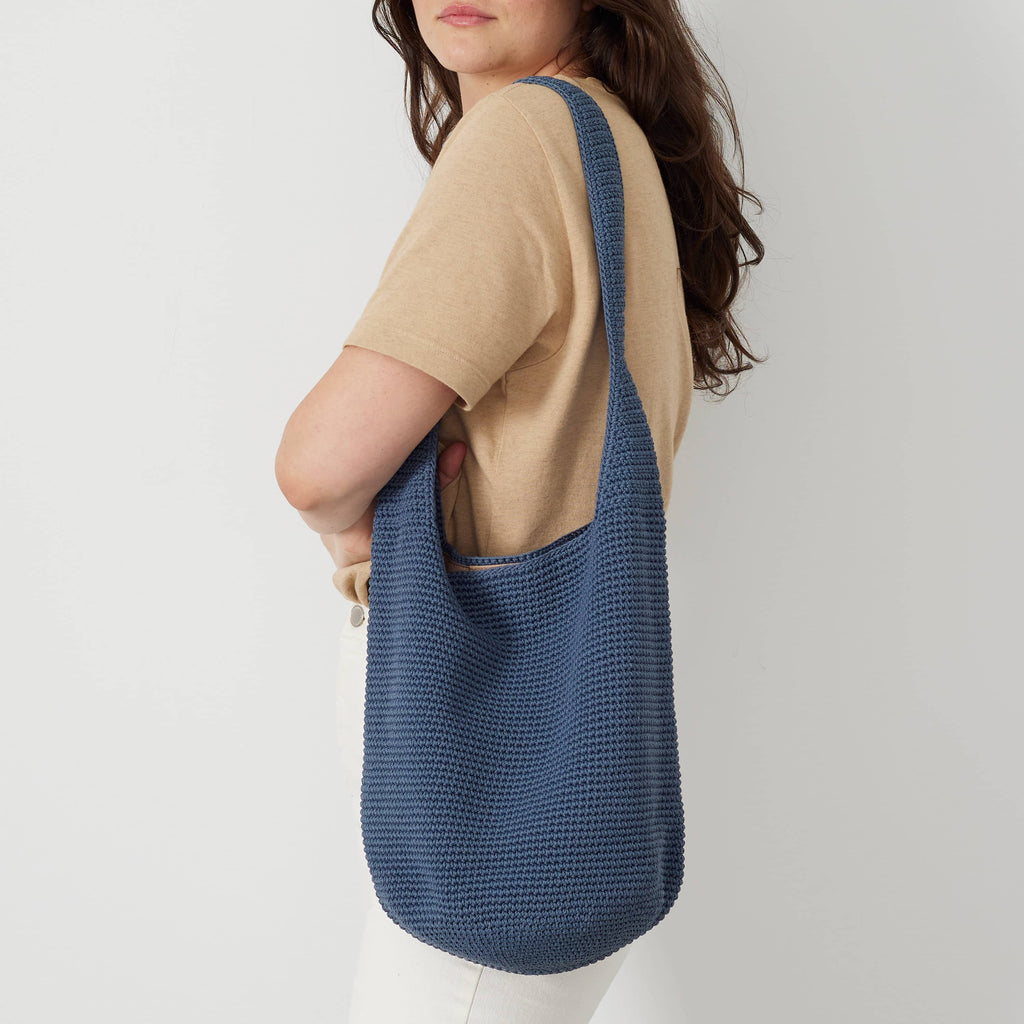 The Sak 120 Hobo - Hand Crochet - Maritime