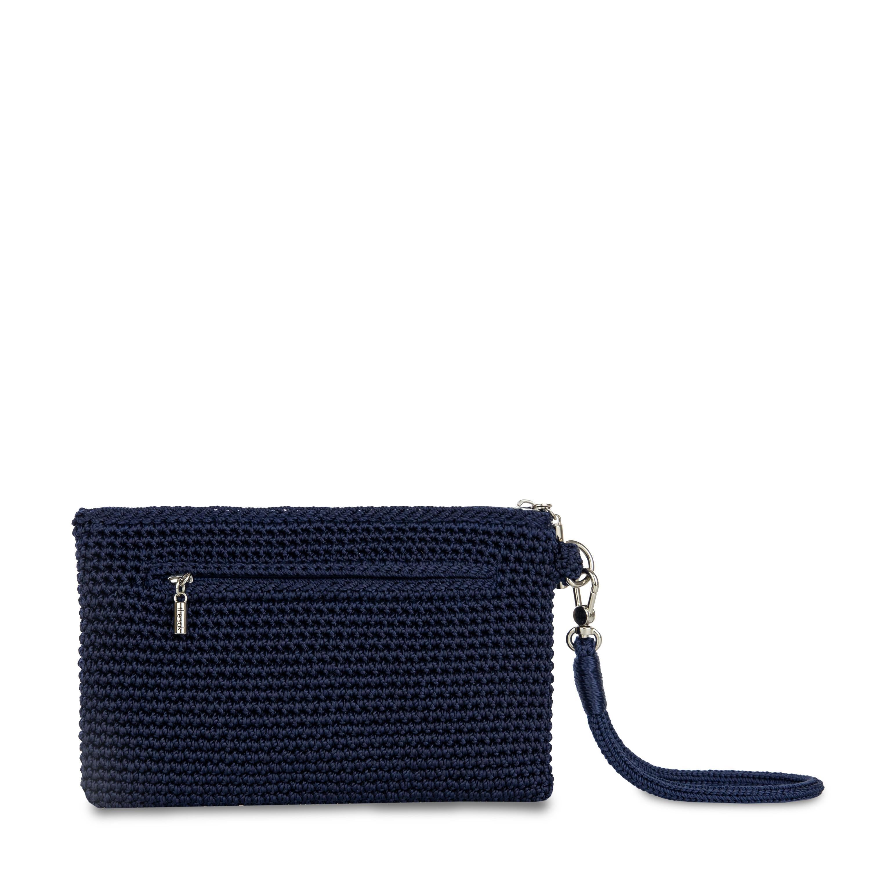 The Sak Vita Wristlet - Hand Crochet - Denim