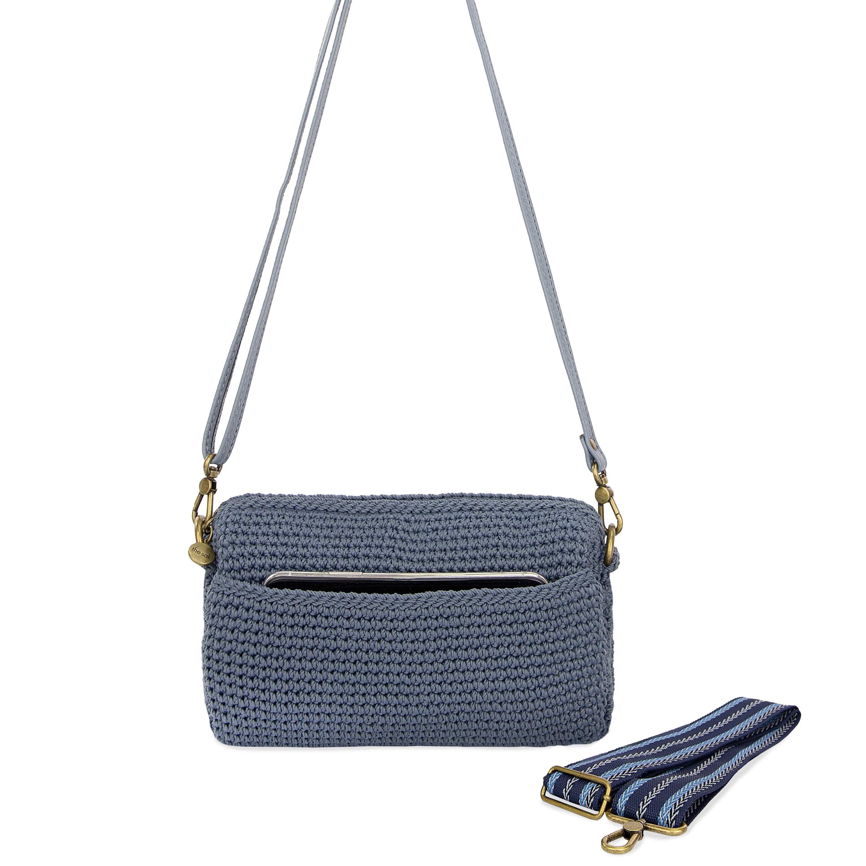 The Sak Cora Smartphone Crossbody - Hand Crochet - Maritime