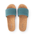 The Sak Mendocino Slide Sandal - Hand Crochet - Dry Leaf