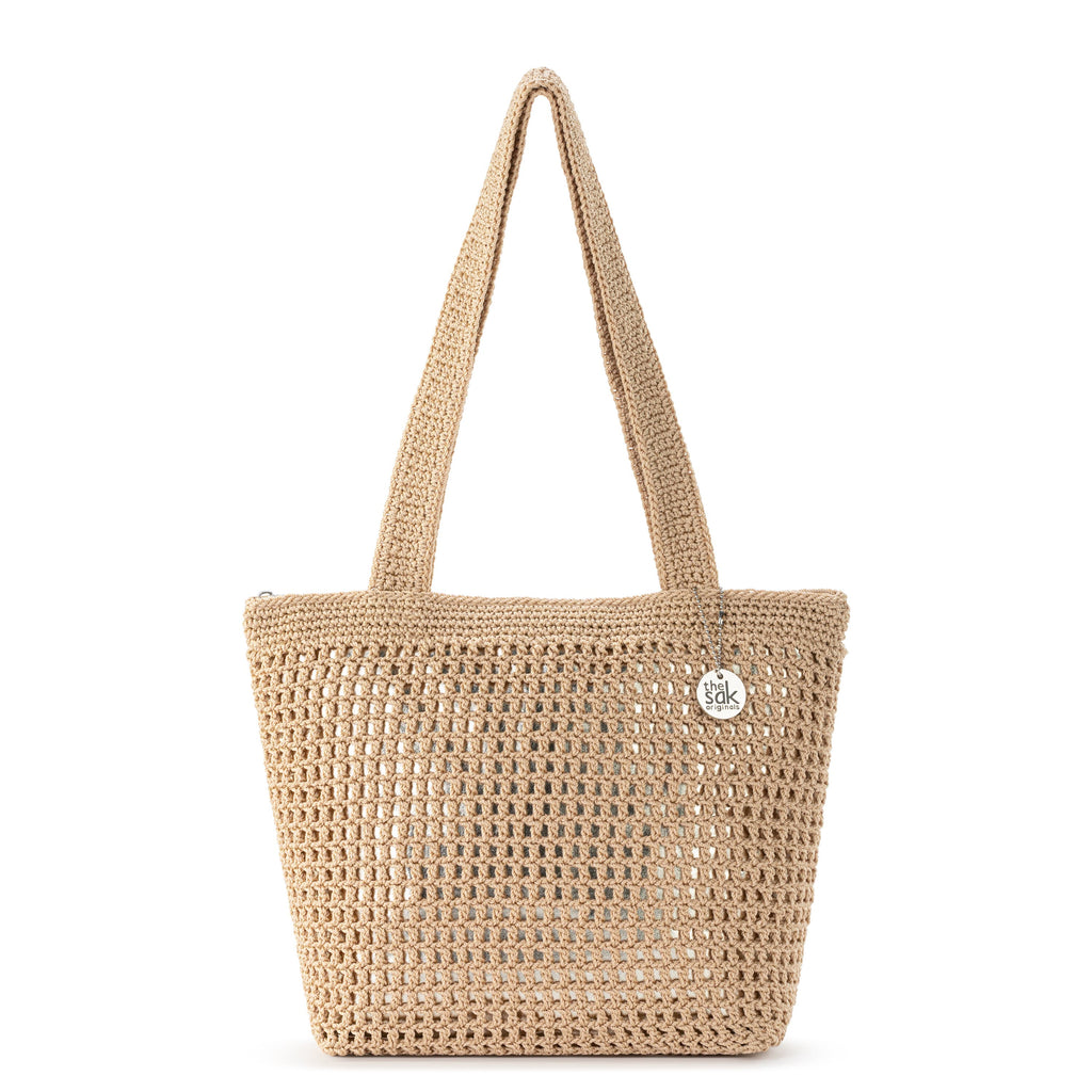 The Sak Casual Classics Tote - Hand Crochet - Bamboo With Gold