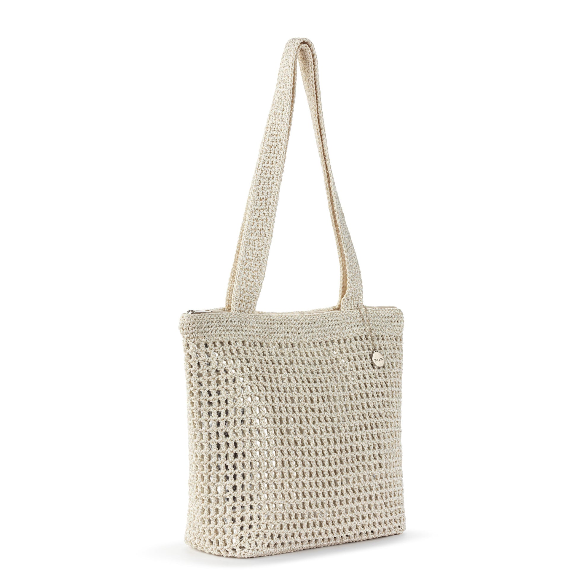 The Sak Casual Classics Tote Crochet - |Natural With Silver|